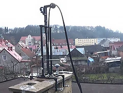 Urządzenie do frezowania zamontowane na kominie